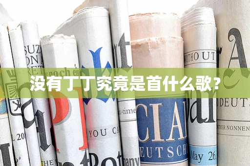 没有丁丁究竟是首什么歌？