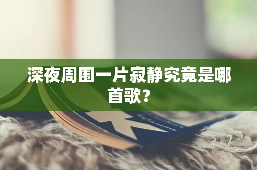 深夜周围一片寂静究竟是哪首歌？