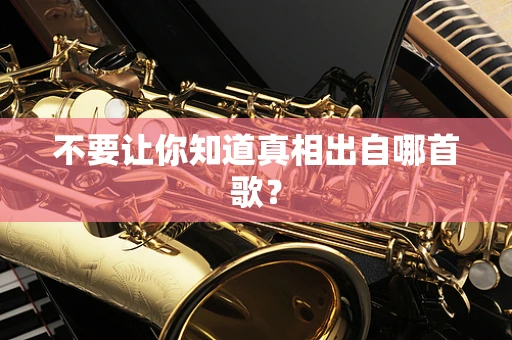 不要让你知道真相出自哪首歌？