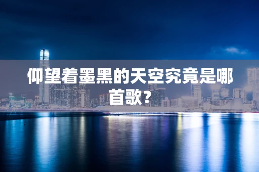 仰望着墨黑的天空究竟是哪首歌？