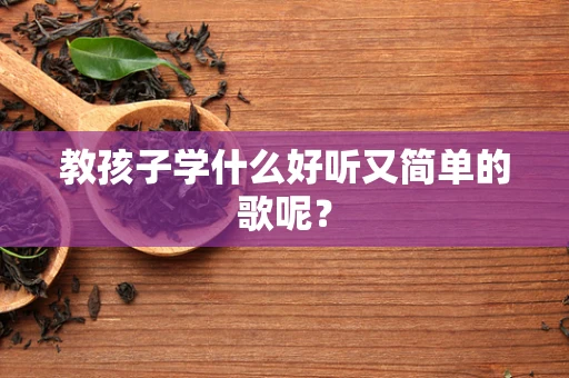 教孩子学什么好听又简单的歌呢？
