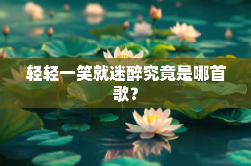轻轻一笑就迷醉究竟是哪首歌？