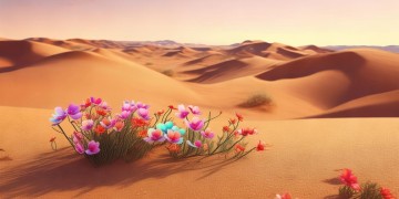 沙漠中找到鲜花出自哪首歌？
